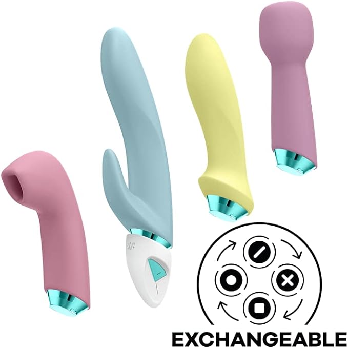 Satisfyer Fabulous Four Interchangeable Head Vibrator bestSeller sextoys