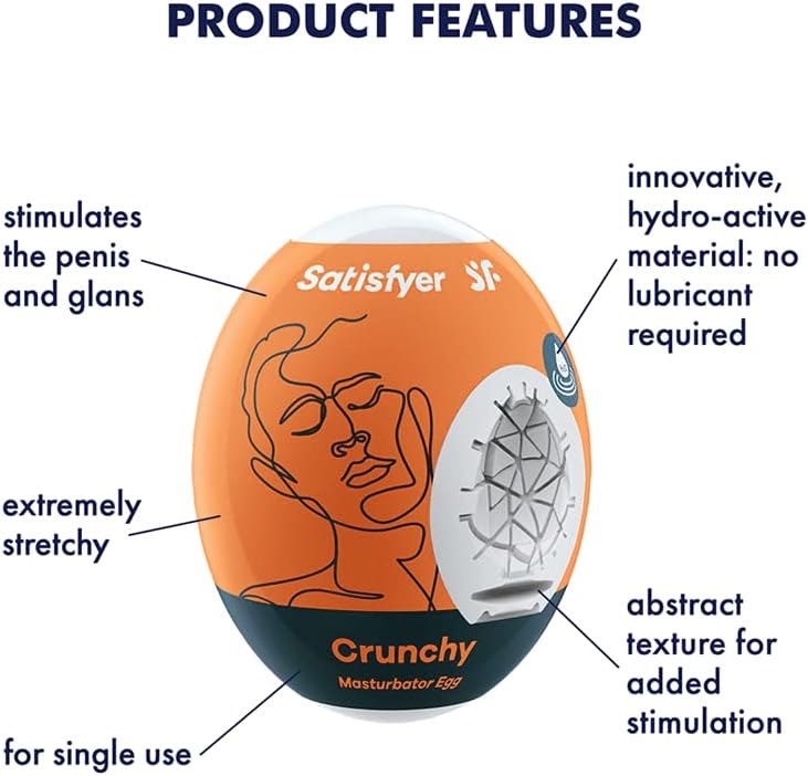 Satisfyer Masturbator Egg Stroker for Male Masturbation