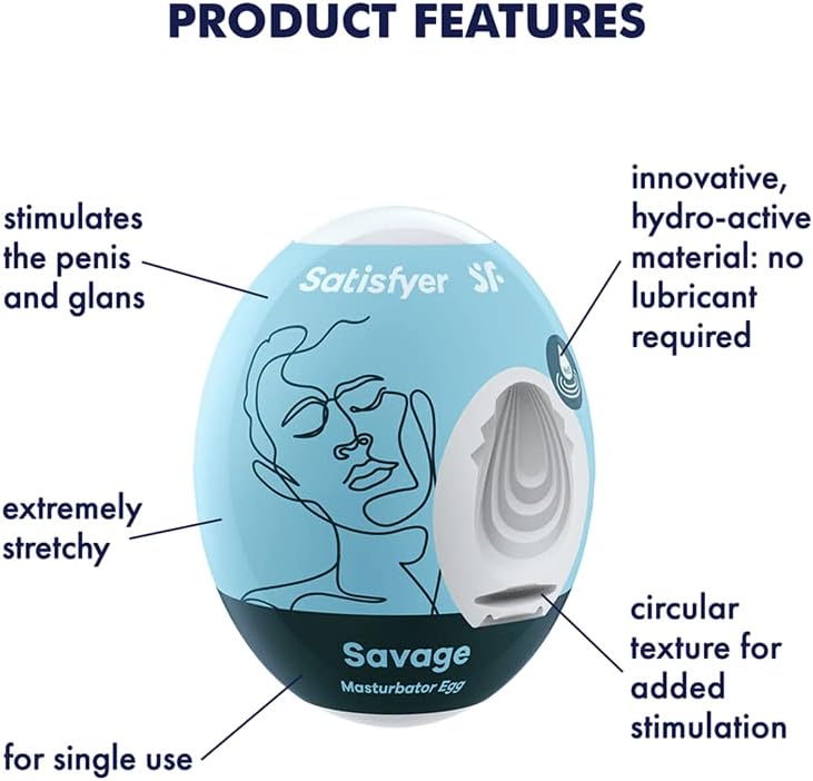 Satisfyer Masturbator Egg Stroker for Male Masturbation