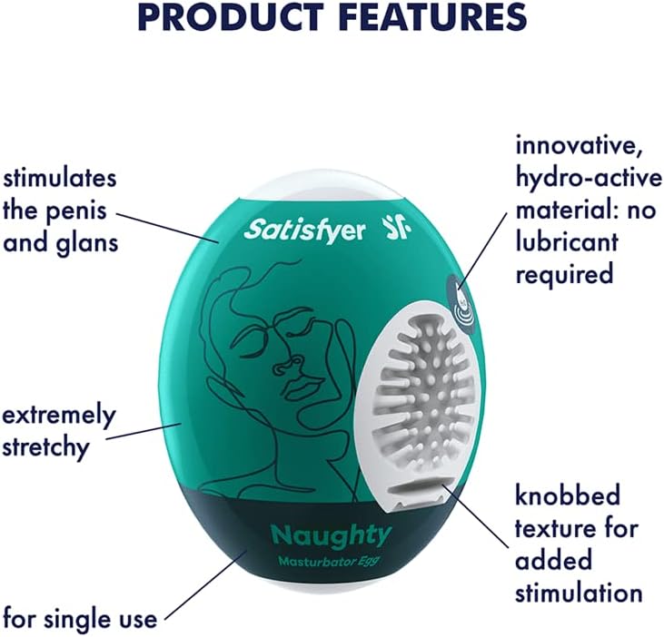 Satisfyer Masturbator Egg Stroker for Male Masturbation