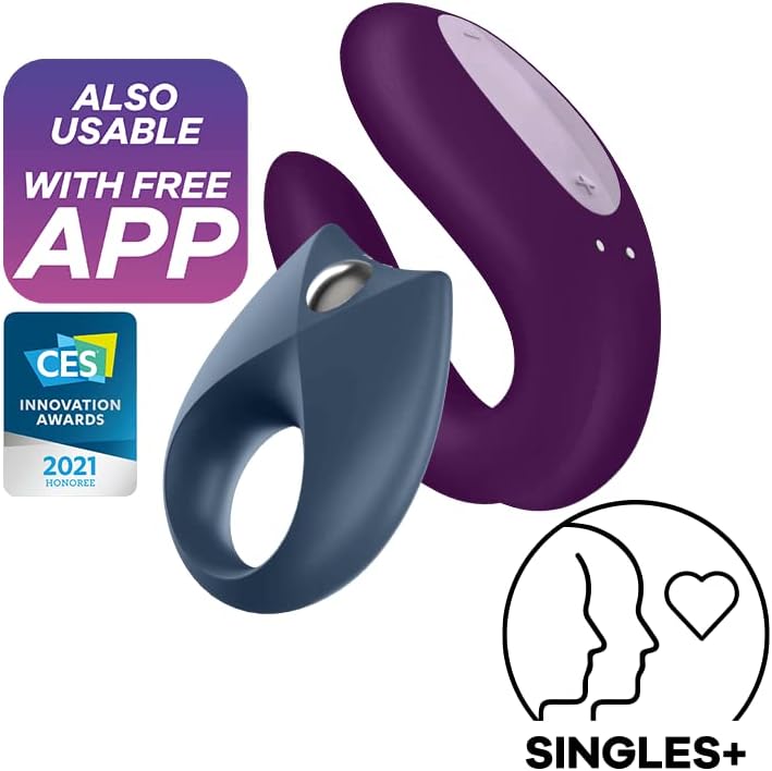 Satisfyer Partner Box 2 Cock Ring Double Joy and Rpyal one APP control