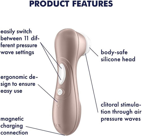 Satisfyer Pro 2 Generation 2 Touch-Free Clitoral Stimulation Air Pulse Vibrator