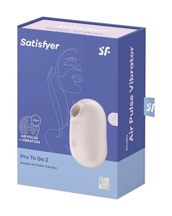 Satisfyer Pro To Go 2 Vibrating Air Pulse Clitoral Stimulator