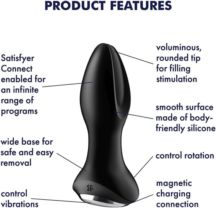 Satisfyer Rotator Plug 2+ Plug vibrator Connect App Anal Vibrator