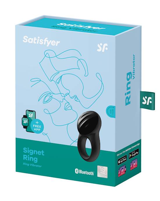 Satisfyer Signet Ring Cock Ring Vibrator App connect for man