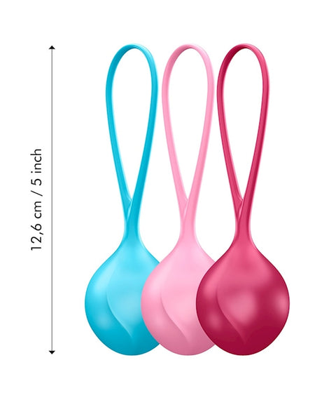 Satisfyer Strengthening Balls Training Set Kegel ball Exercise Weights Ben Wa Balls for beginers