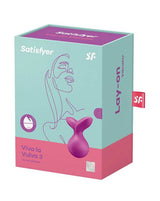 Satisfyer Viva La Vulva 3 Lay on Vibrator - Fuchsia -Mint 5.5 Inch