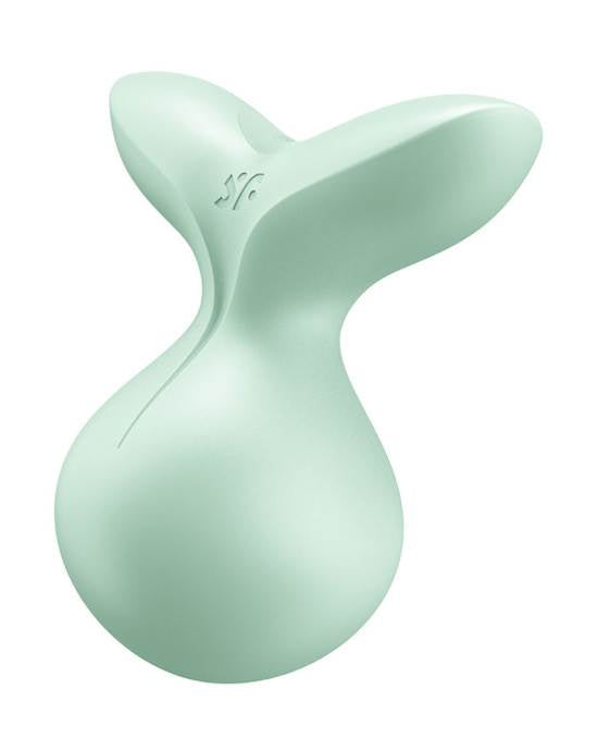 Satisfyer Viva La Vulva 3 Lay on Vibrator - Fuchsia -Mint 5.5 Inch