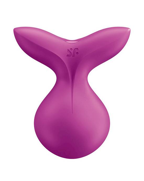 Satisfyer Viva La Vulva 3 Lay on Vibrator - Fuchsia -Mint 5.5 Inch