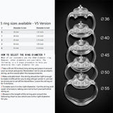 HT V5 Resin Male Chastity Device Cobra Cock Cage - clear