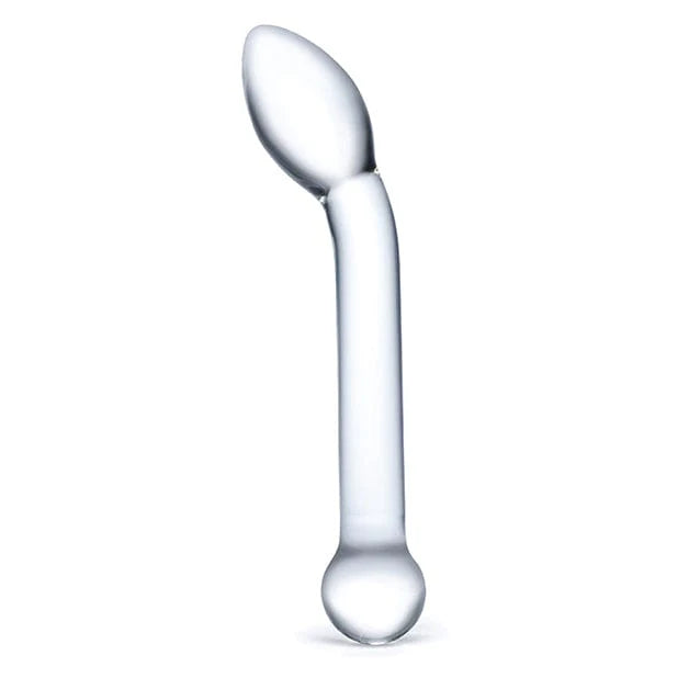 Glas 8" Slimline G Spot Hand Blown Glass Dildo