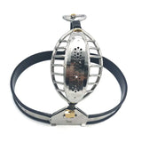 Black Emperor Hollow Stainless Steel Male Chastity Belt Cage