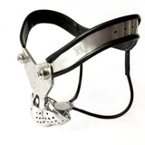 Black Emperor Stainless Steel Male Chastity Belt with Ball Stretcher