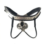 Black Emperor Stainless Steel Male Chastity Belt with Ball Stretcher