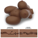 Streetgirl's No 6 Chocolate Masturbator Half Body Sex Doll