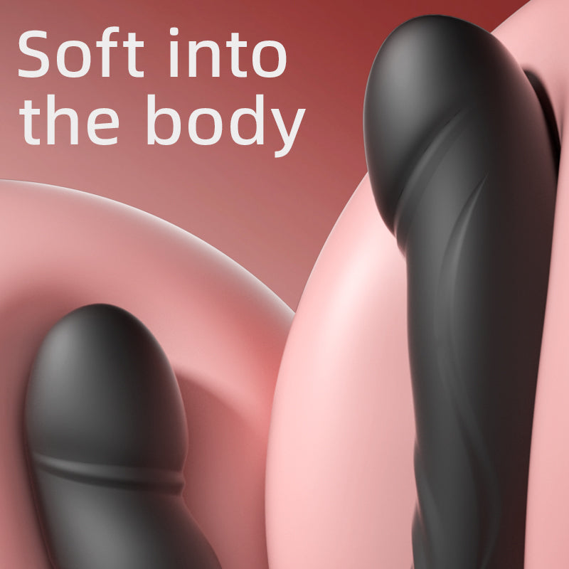 Suction cup double vibration penis dildo with Remote control