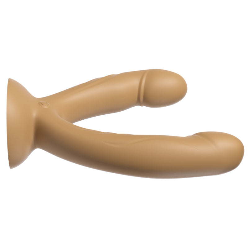 Suction cup double vibration penis dildo with Remote control