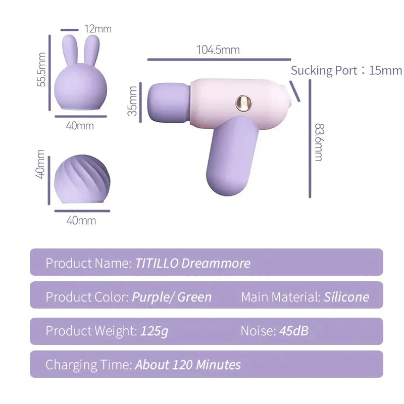 TITILLO 2 in 1 Sucking Av Wand Vibrator