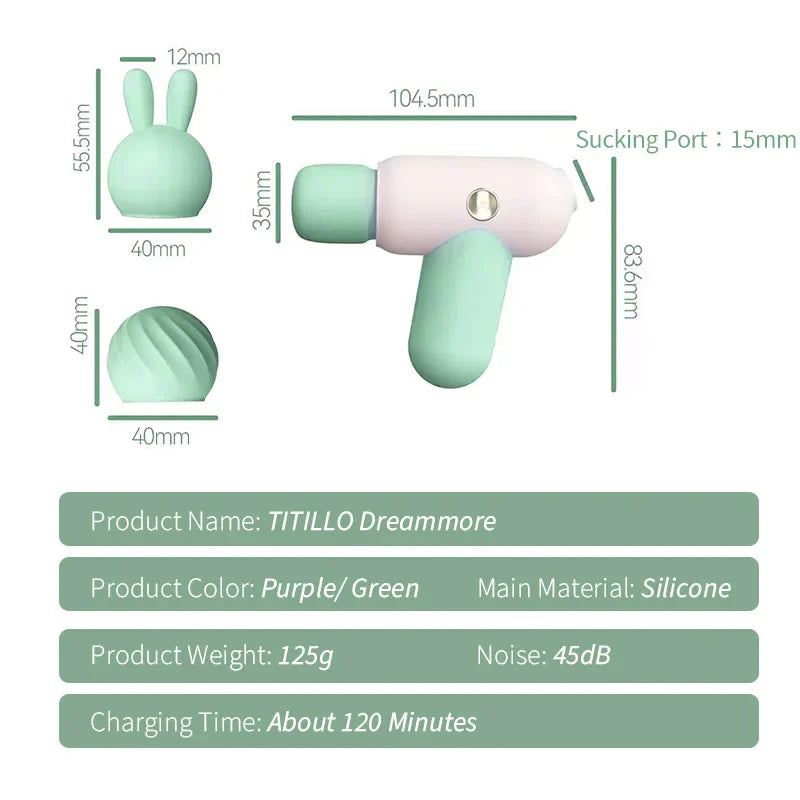 TITILLO 2 in 1 Sucking Av Wand Vibrator