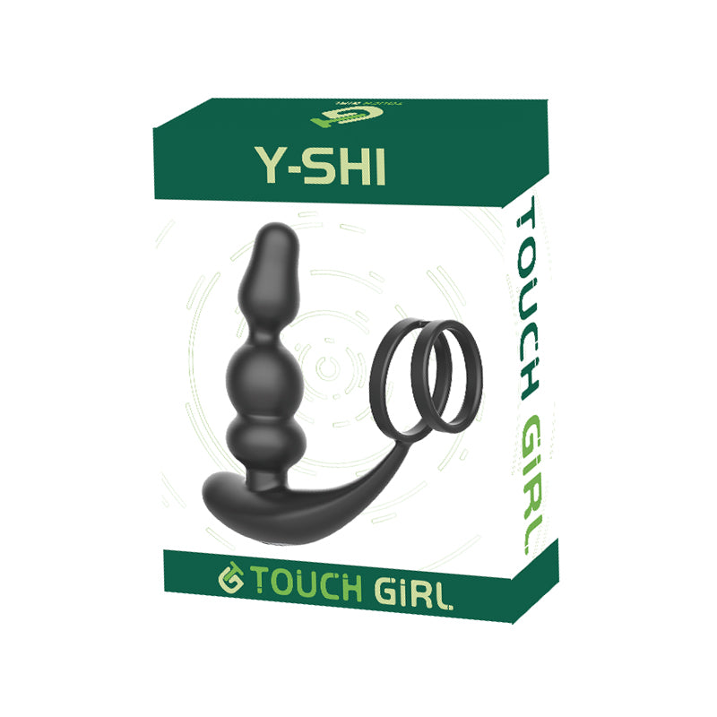 Touch Girl Y-SHI Remote control prostate massager locking ring Noice anal orgasm