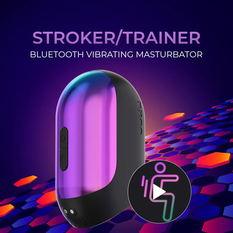 TryFun Stroker mens Glues Exerciser Vibrating Delayed Masturbator with APP control