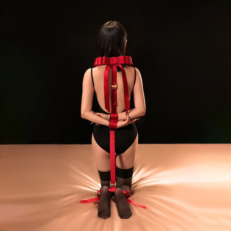 UPKO Bowknot Hogtie Portable Bondage Gear