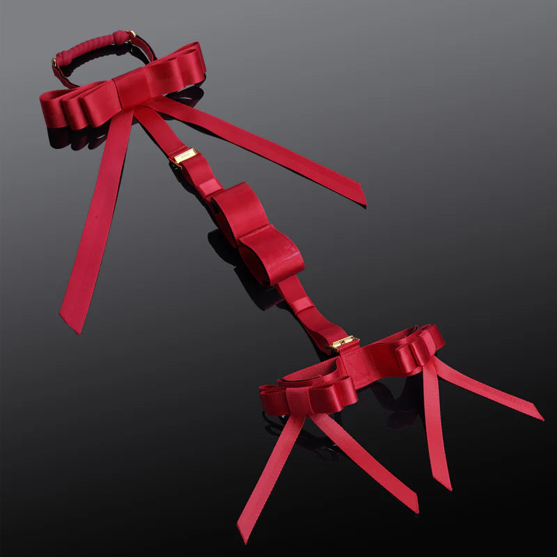 UPKO Bowknot Hogtie Portable Bondage Gear