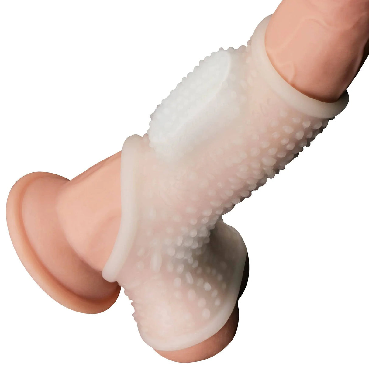 Vibrating Drip Knights Ring with Scrotum Sleeve