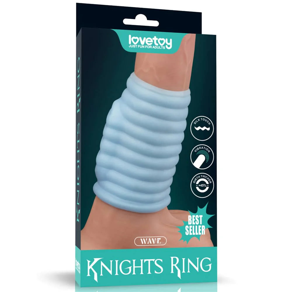 Vibrating Wave Knights Ring - Add 45% Girth