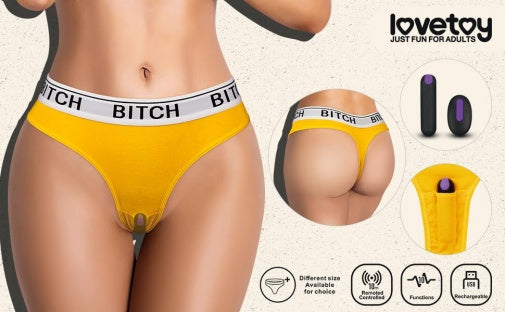 Super-sexy thong comes with remote control bullet Vibrating Panties