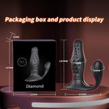 YEAIN-Yezakura Diamond drill butt anal plug vibrator with romove control