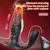 YEAIN-Yezakura Diamond drill butt anal plug vibrator with romove control