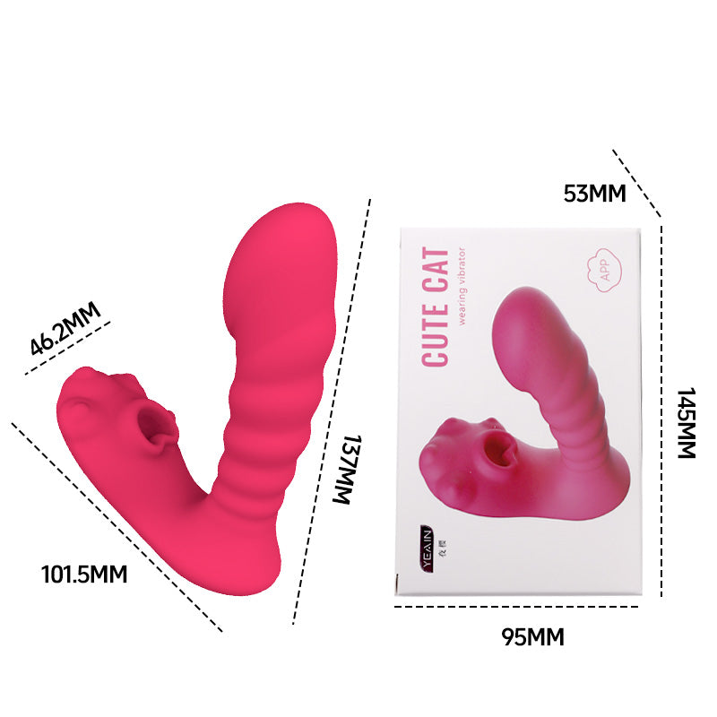 YEAIN Cute cat Paw wearig vibrator clit sucking Toy with App control