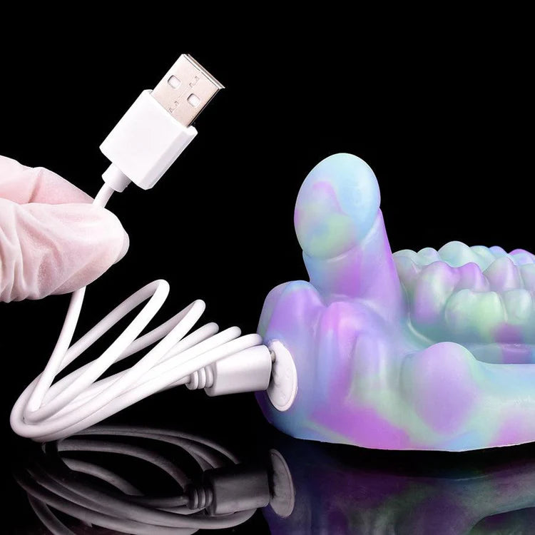 YOCY Protrusion Wireless Glowing Silicone Strapon Sex Grinder