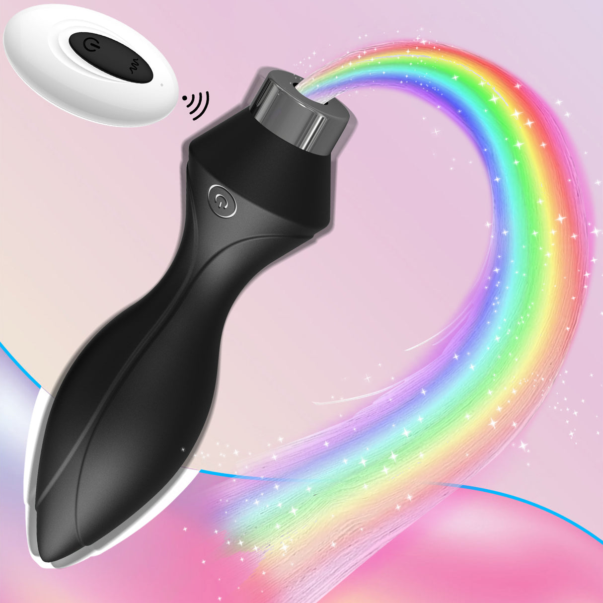 YcsLust 7 LED Luminous Plug Vibrator with 10 Vibration