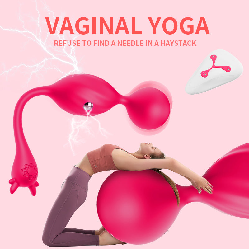 Yoga electric shock pussy ball deep palace yoga shrink ball remote control