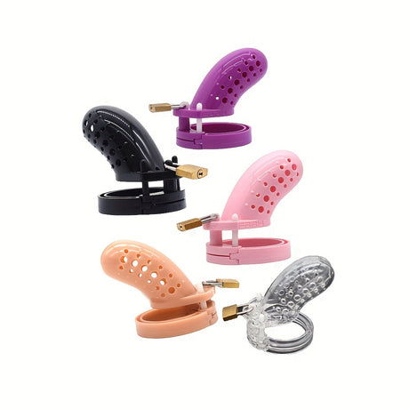 FRRK-24 Short Colorful Male Chastity Cage Penis Cage ABS Resin Cock Lock