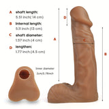 S106T Silicone Penis Sleeve With Pants Realistic Sheath Hollow Dildo