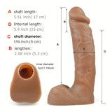 S105T Silicone Penis Sleeve With Pants Realistic Sheath Hollow Dildo