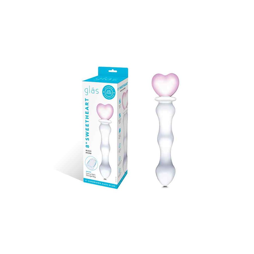 Glas 8" Sweetheart Glass Dildo