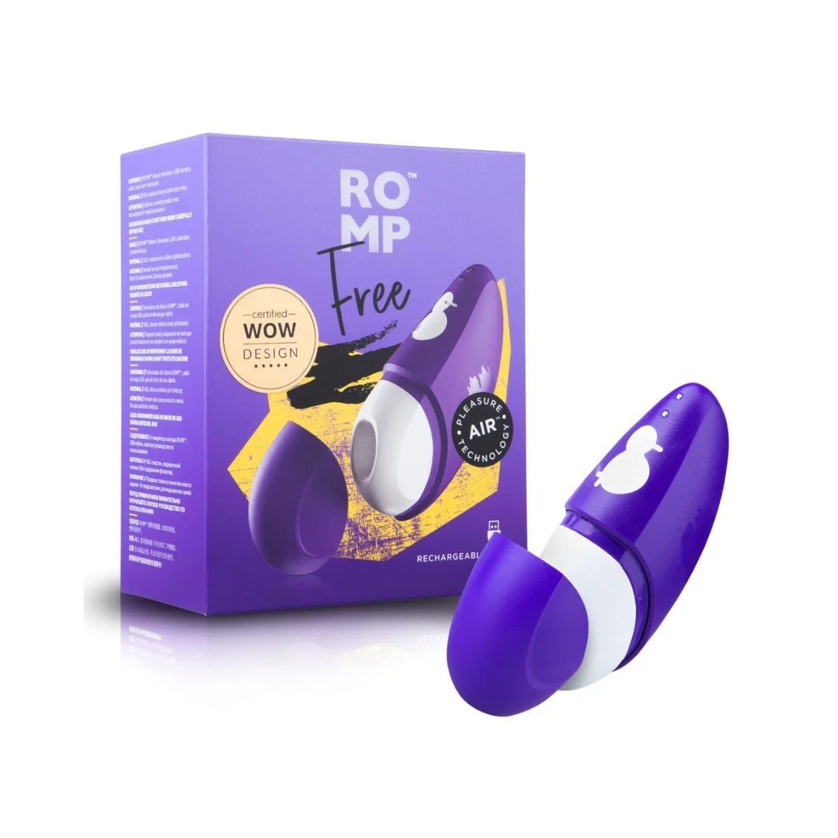 ROMP Free clitoral suction vibrator With Pleasure Air technology