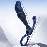 Mizzzee Lion Head Prostate Massager Silicone Black