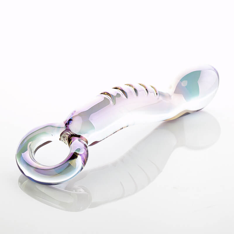 Honeysx crystal glass G spot masturbation massage stick.