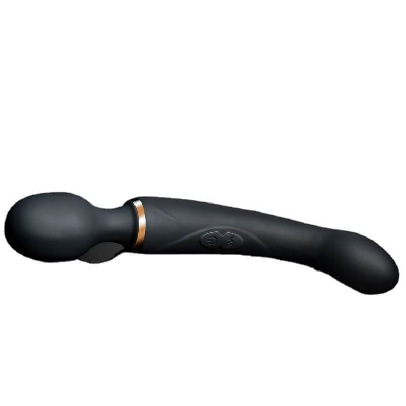 Lush Gia 2 in 1 Wand Vibrator- Black