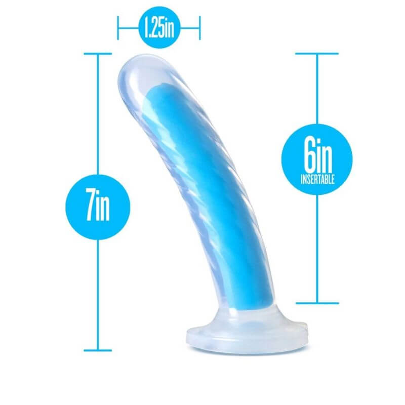 Blush Neo Elite - Glow in the Dark Silicone Dual Density Dildo