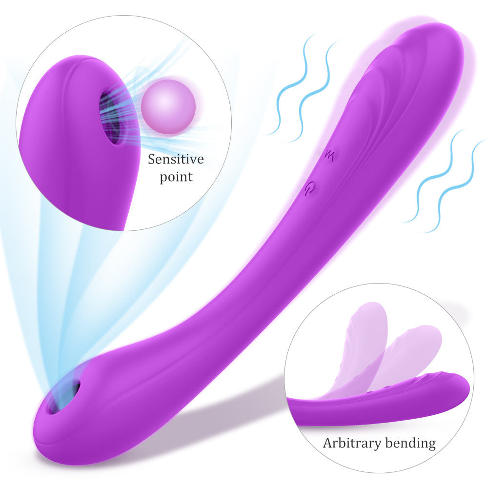 S-hande Charming S247 G-Spot Sucker Clitoris Stimulator Dildo Vibrator