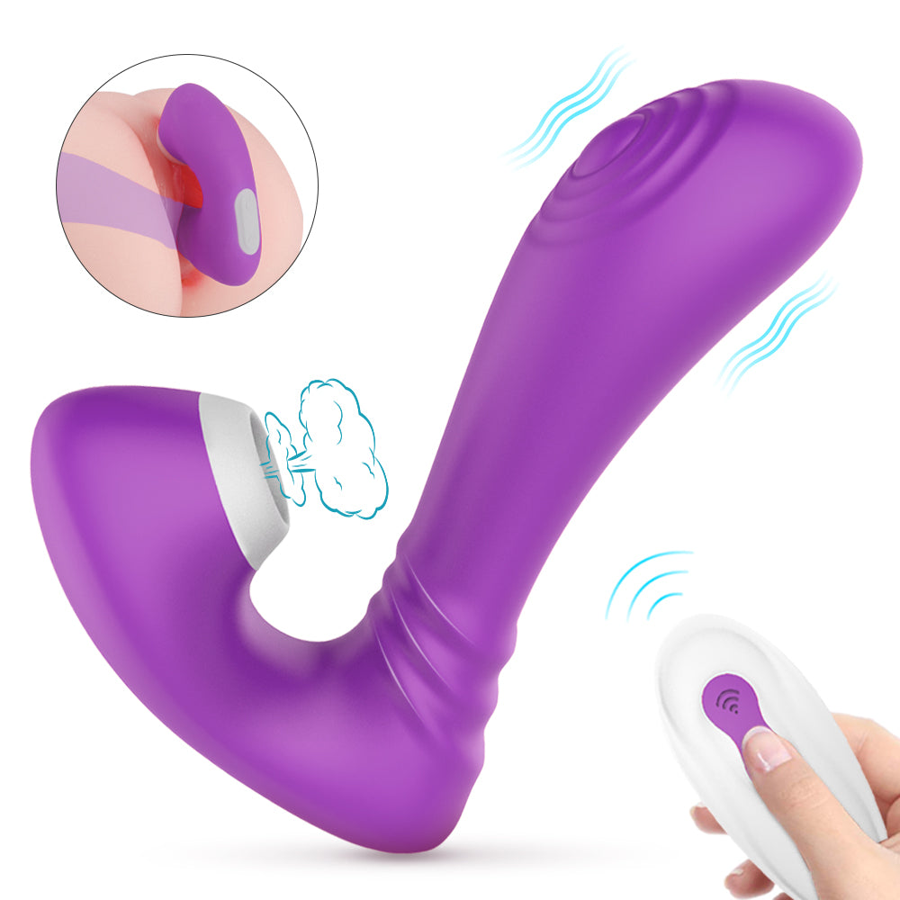 Vibrator Heating Wearable Dildo Vibrator Anal Vagina Clitoris Stimulator  Sex Toys for Women G-spot Oral Suction