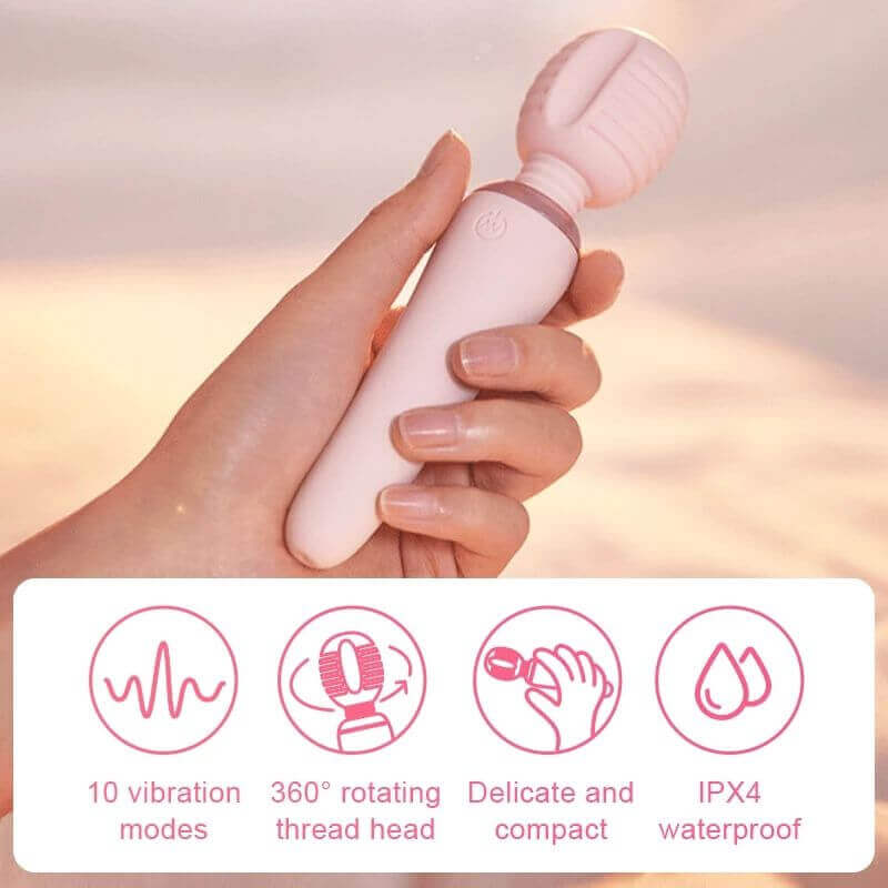 TRYFUN Rippling Series Small Cone Wand Vibrator