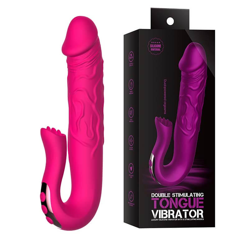 Secwell Double Stimulating Tongue Dildo Vibrator