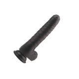 Yunman Pure Black Silicone Dragon Dildo With Suction Cup